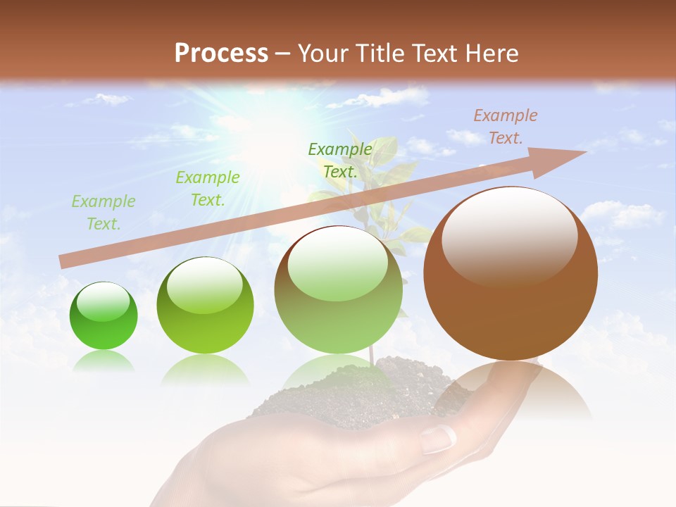 Light Pa Enger Airplane PowerPoint Template