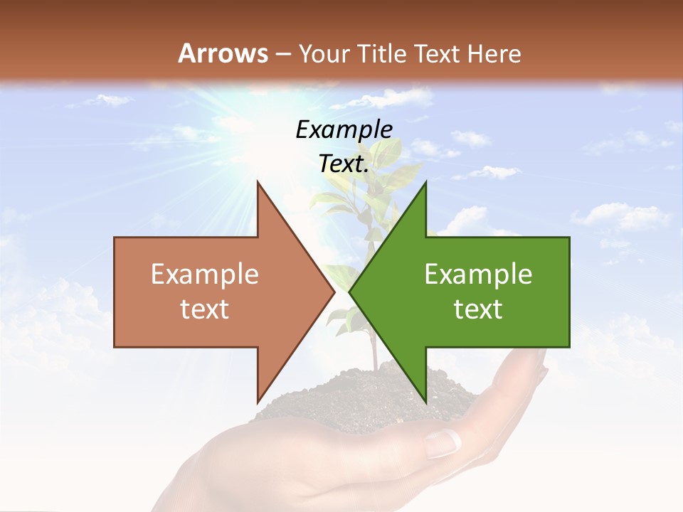 Light Pa Enger Airplane PowerPoint Template