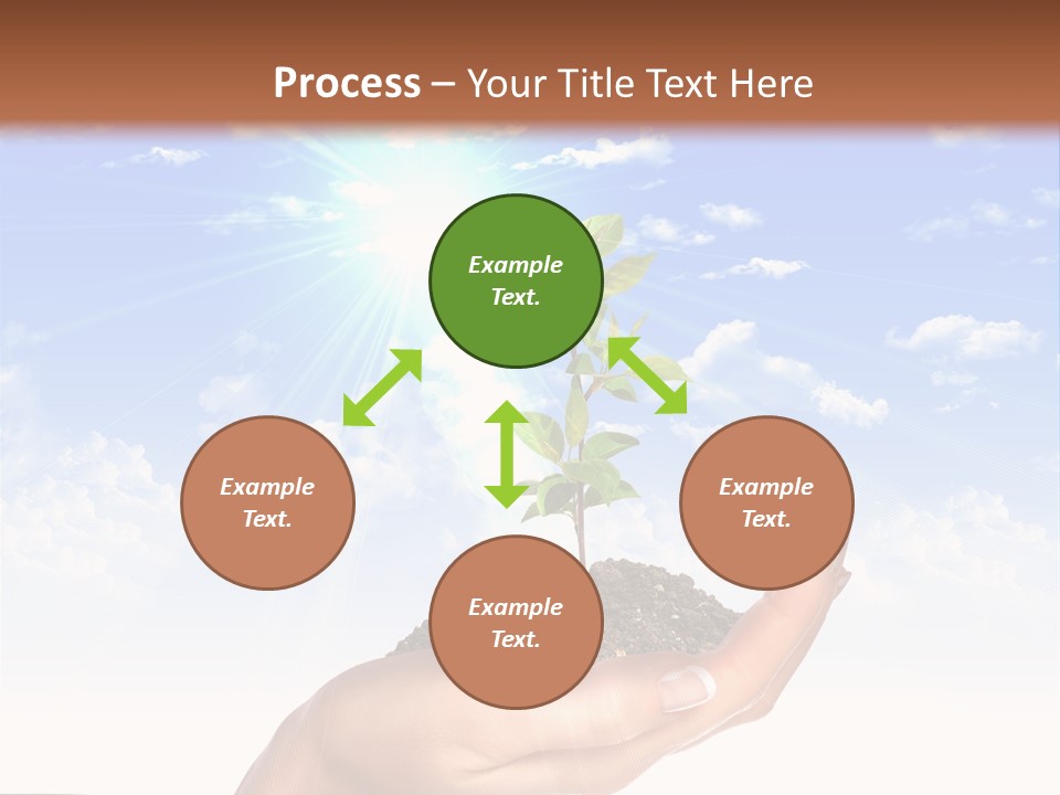 Light Pa Enger Airplane PowerPoint Template