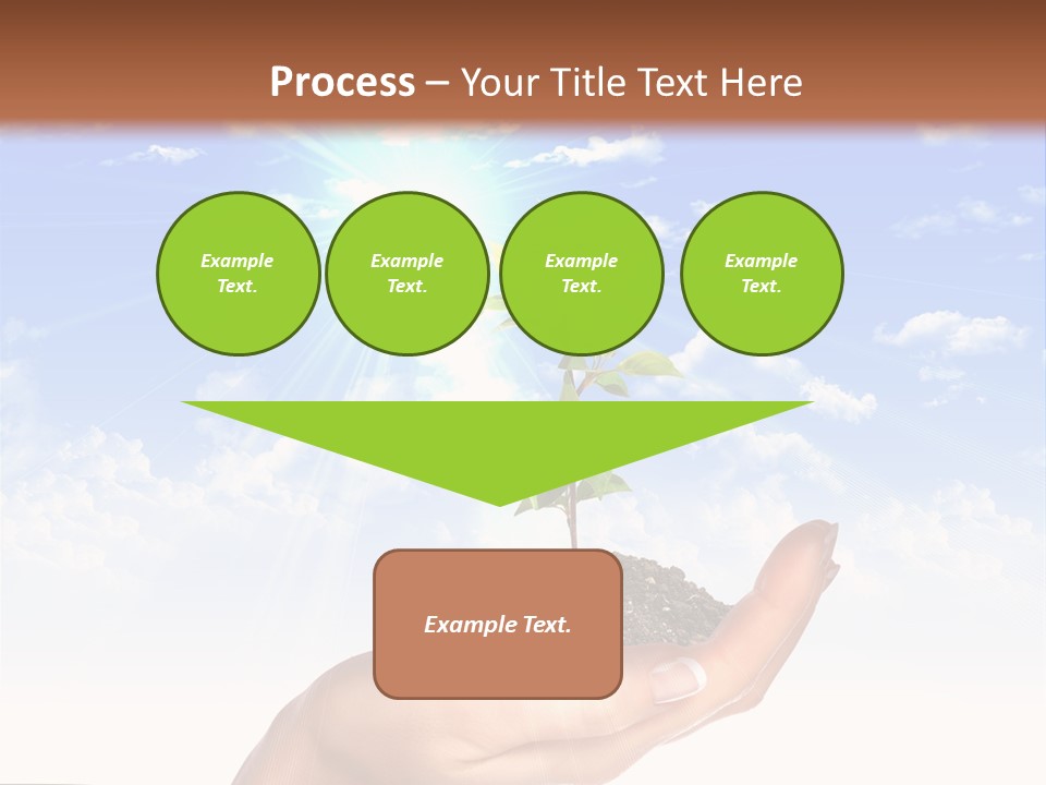 Light Pa Enger Airplane PowerPoint Template