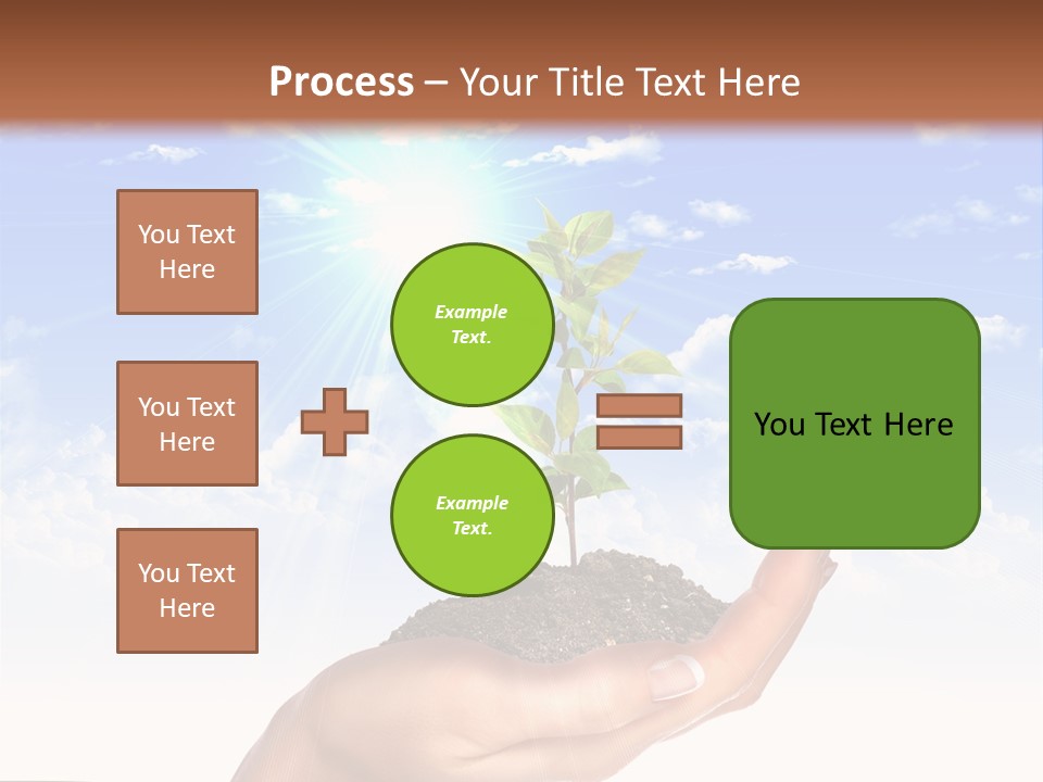 Light Pa Enger Airplane PowerPoint Template