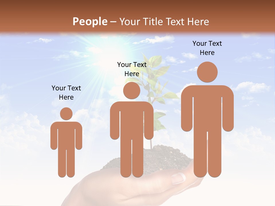 Light Pa Enger Airplane PowerPoint Template