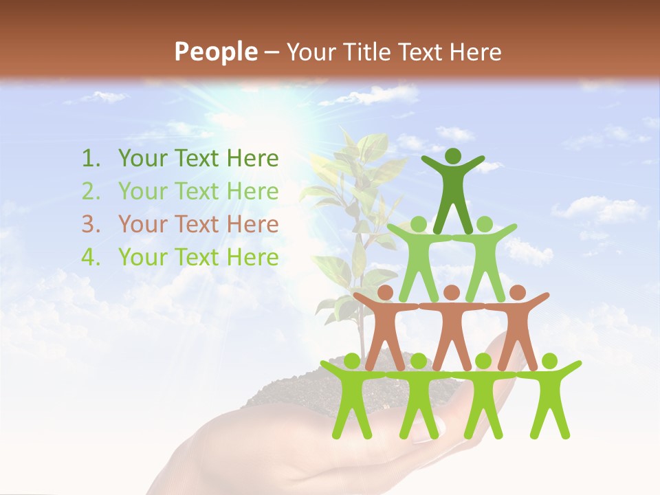 Light Pa Enger Airplane PowerPoint Template