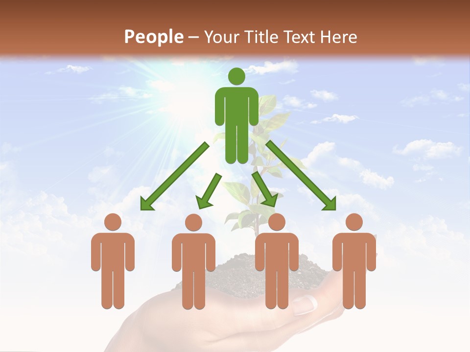 Light Pa Enger Airplane PowerPoint Template