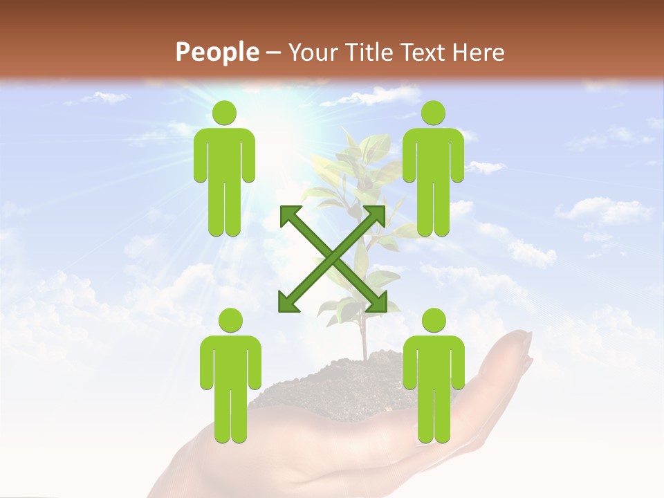 Light Pa Enger Airplane PowerPoint Template