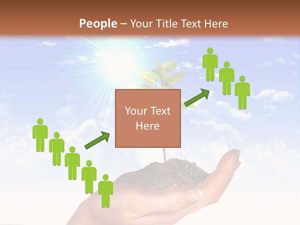 Light Pa Enger Airplane PowerPoint Template