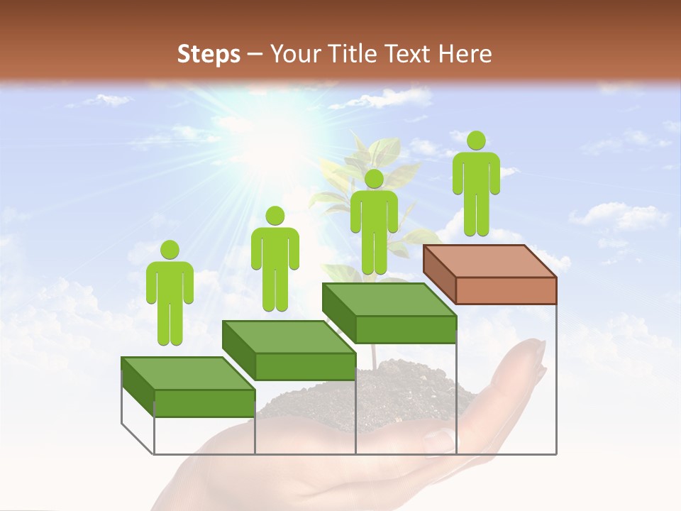 Light Pa Enger Airplane PowerPoint Template