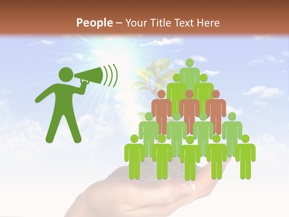 Light Pa Enger Airplane PowerPoint Template