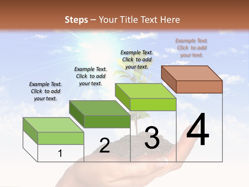 Light Pa Enger Airplane PowerPoint Template