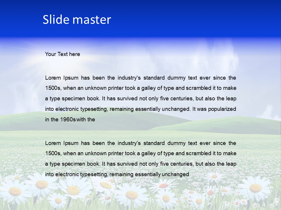 Leaf Brightly Petal PowerPoint Template