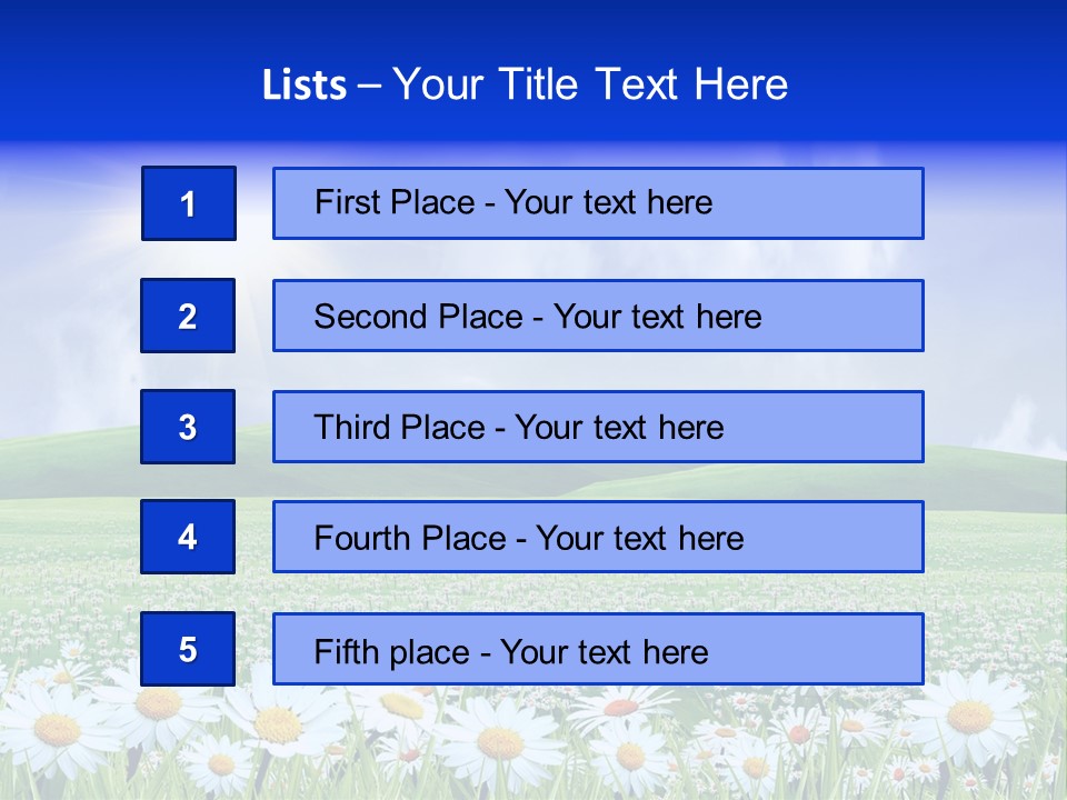 Leaf Brightly Petal PowerPoint Template