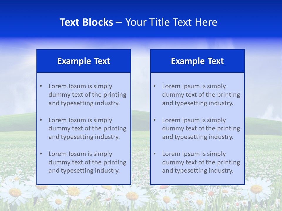 Leaf Brightly Petal PowerPoint Template