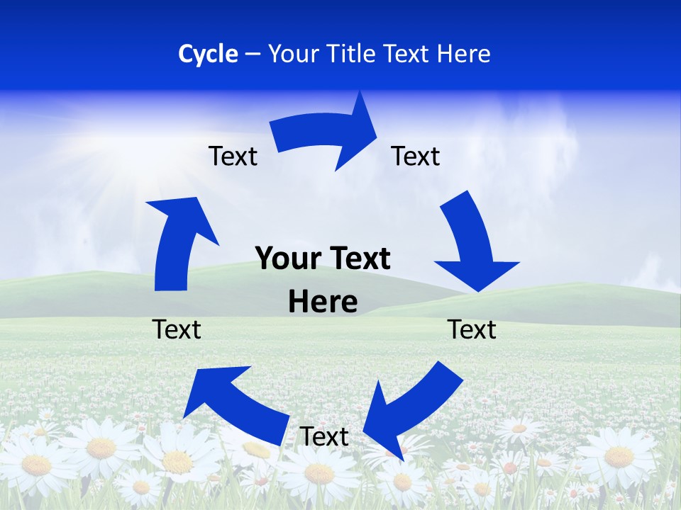 Leaf Brightly Petal PowerPoint Template