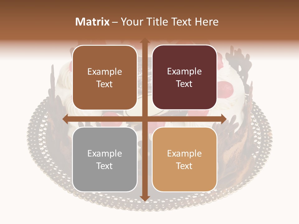 Close Up Cream Dishware PowerPoint Template