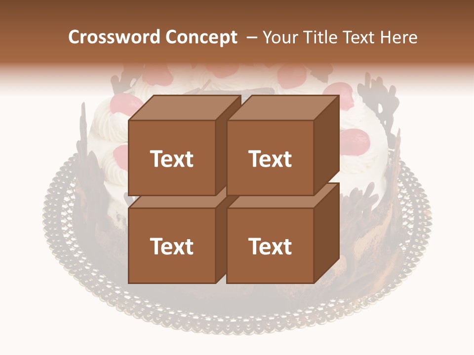 Close Up Cream Dishware PowerPoint Template