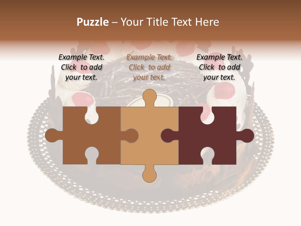 Close Up Cream Dishware PowerPoint Template