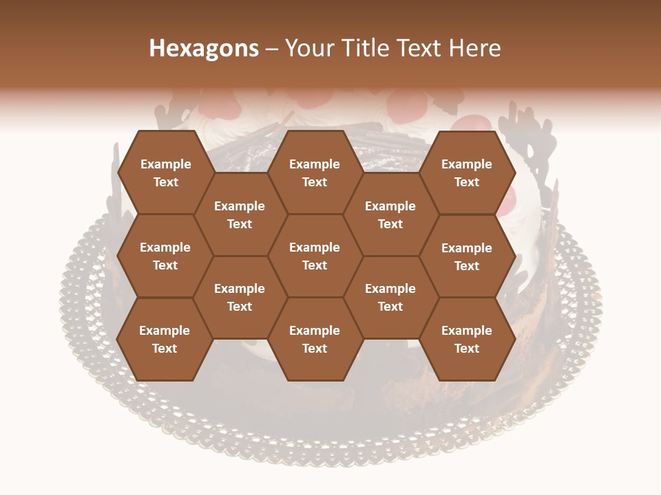 Close Up Cream Dishware PowerPoint Template