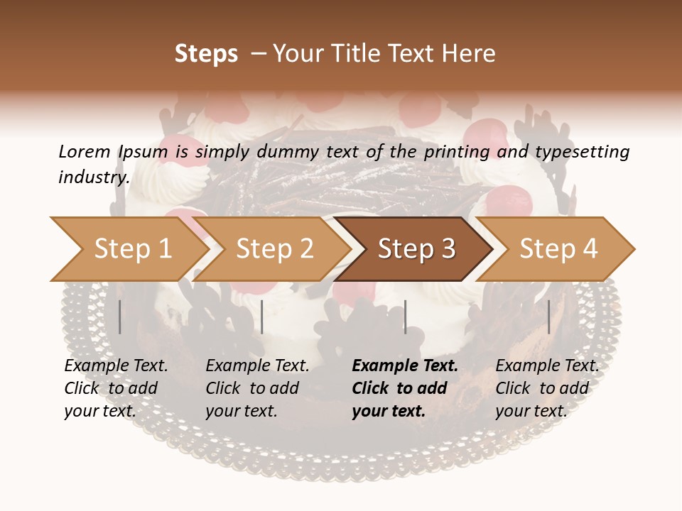 Close Up Cream Dishware PowerPoint Template