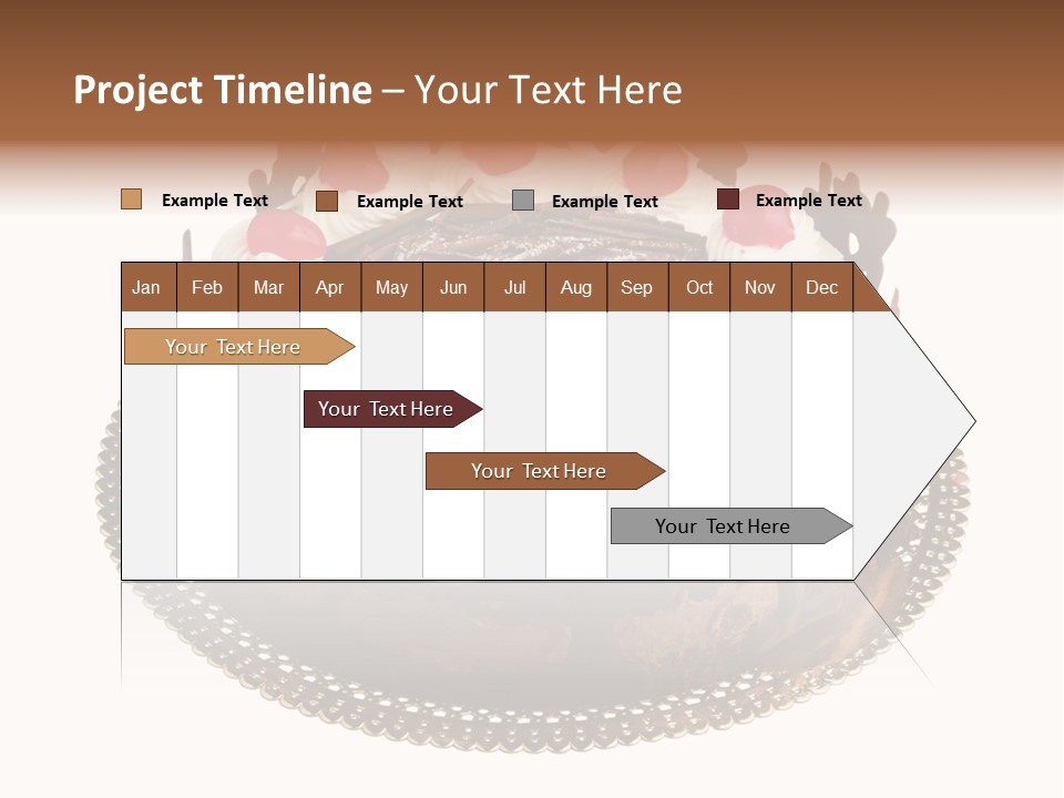 Close Up Cream Dishware PowerPoint Template