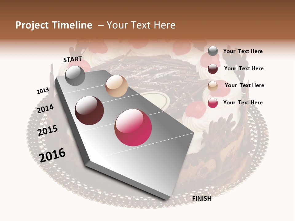 Close Up Cream Dishware PowerPoint Template