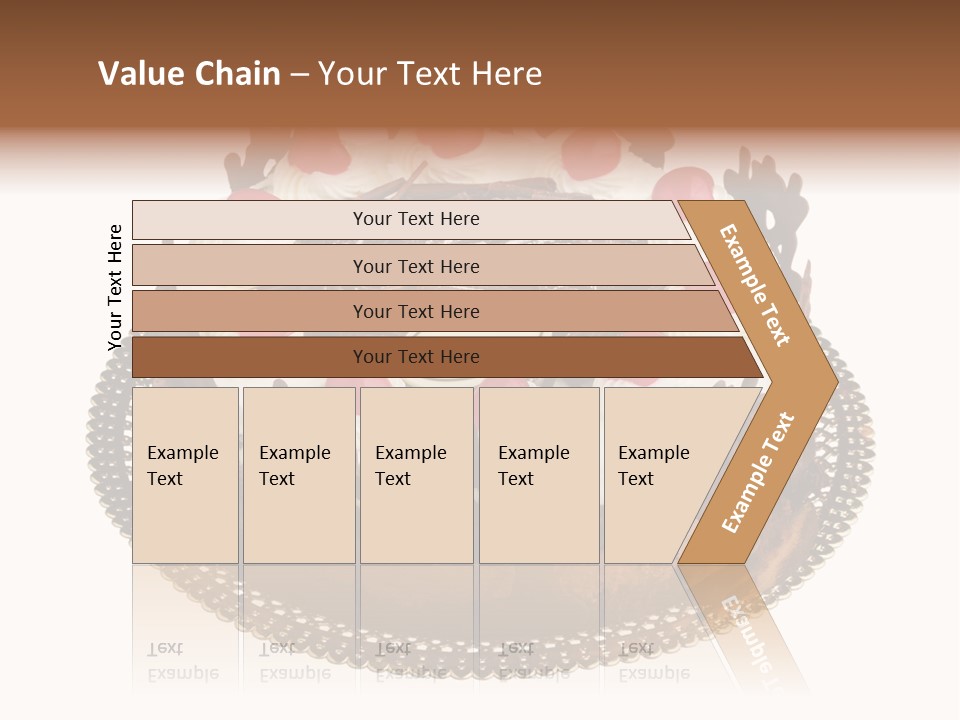 Close Up Cream Dishware PowerPoint Template