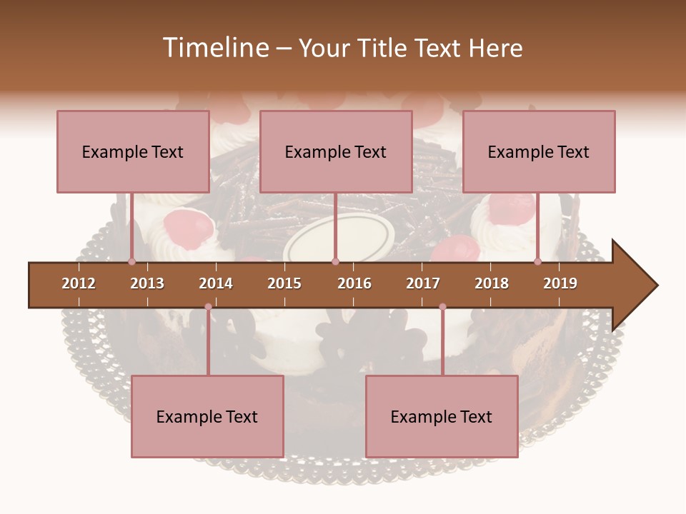 Close Up Cream Dishware PowerPoint Template