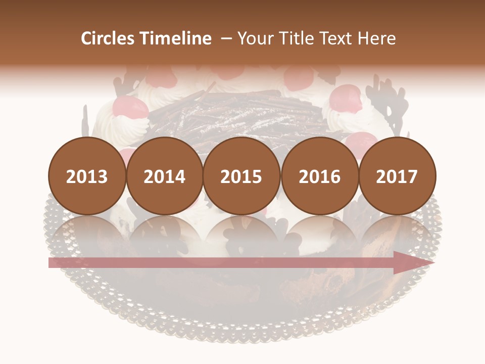 Close Up Cream Dishware PowerPoint Template