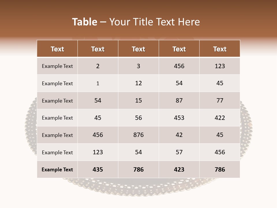 Close Up Cream Dishware PowerPoint Template