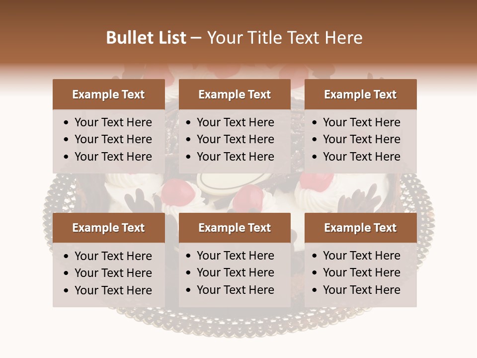 Close Up Cream Dishware PowerPoint Template