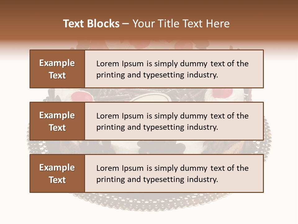 Close Up Cream Dishware PowerPoint Template