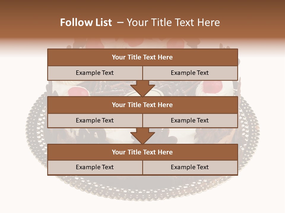 Close Up Cream Dishware PowerPoint Template