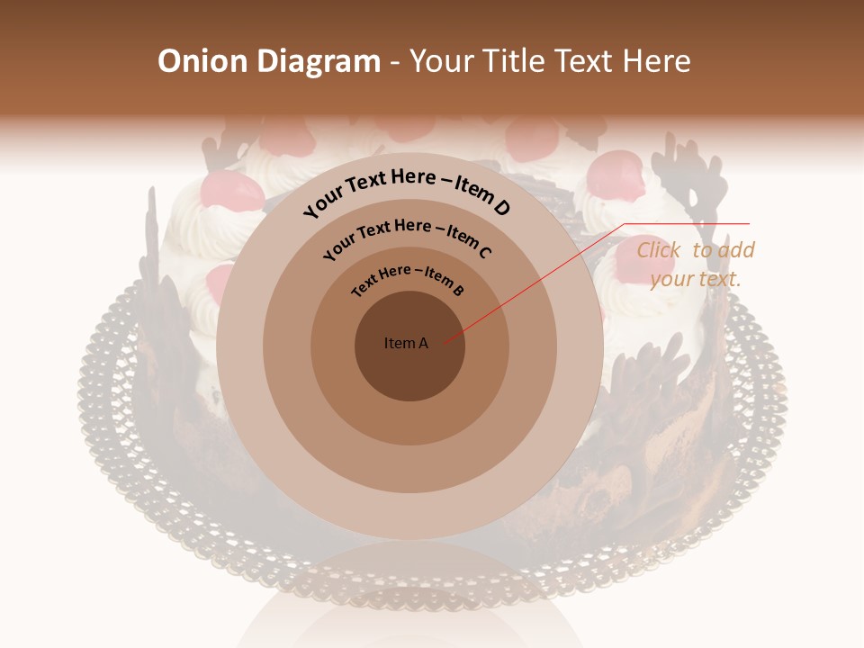 Close Up Cream Dishware PowerPoint Template