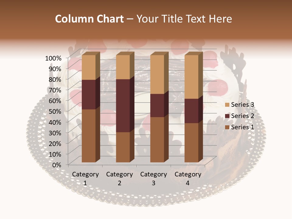 Close Up Cream Dishware PowerPoint Template