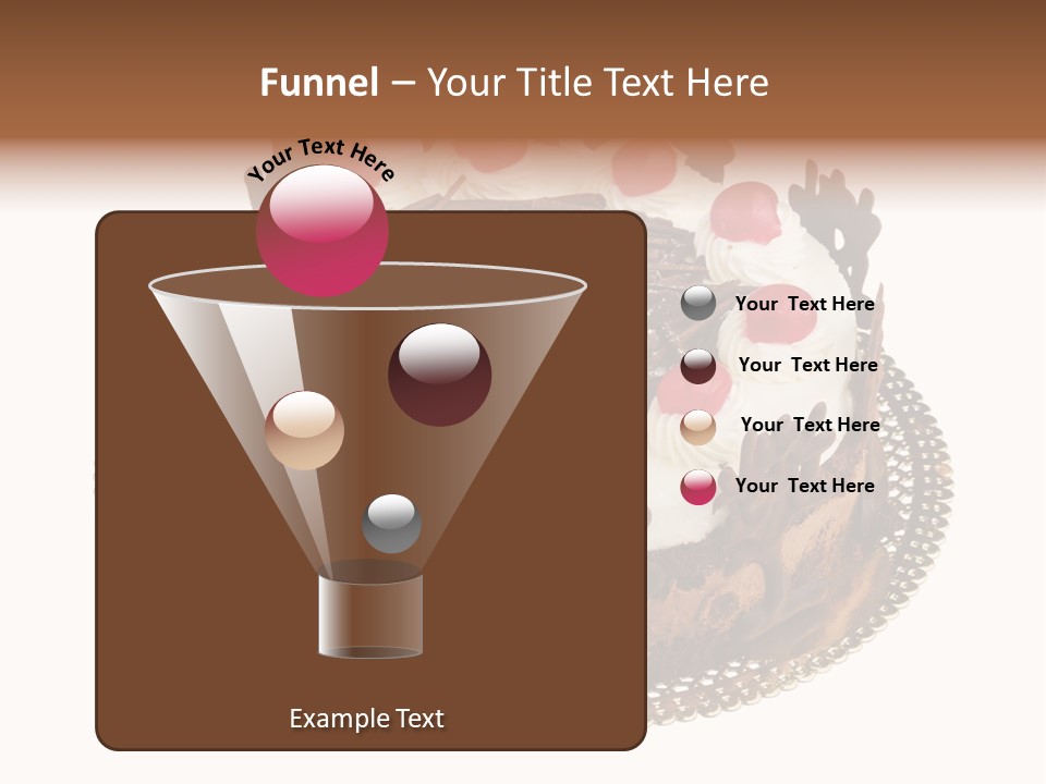 Close Up Cream Dishware PowerPoint Template