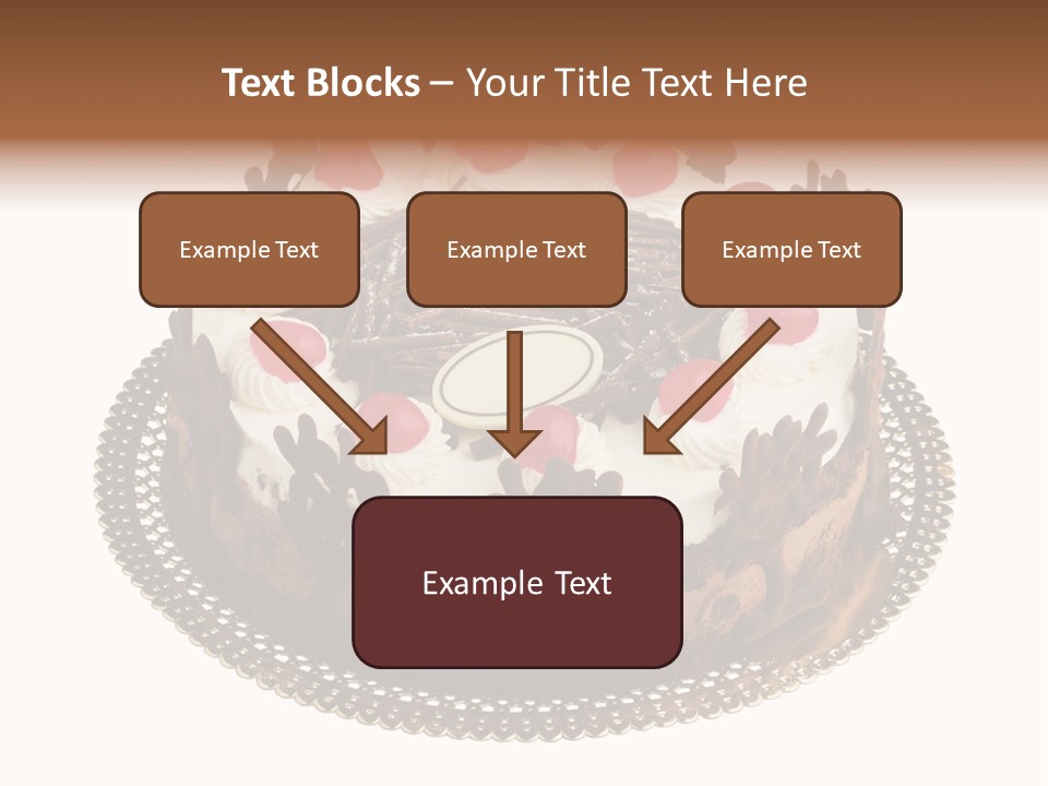 Close Up Cream Dishware PowerPoint Template
