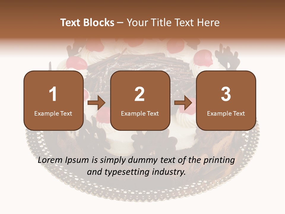 Close Up Cream Dishware PowerPoint Template