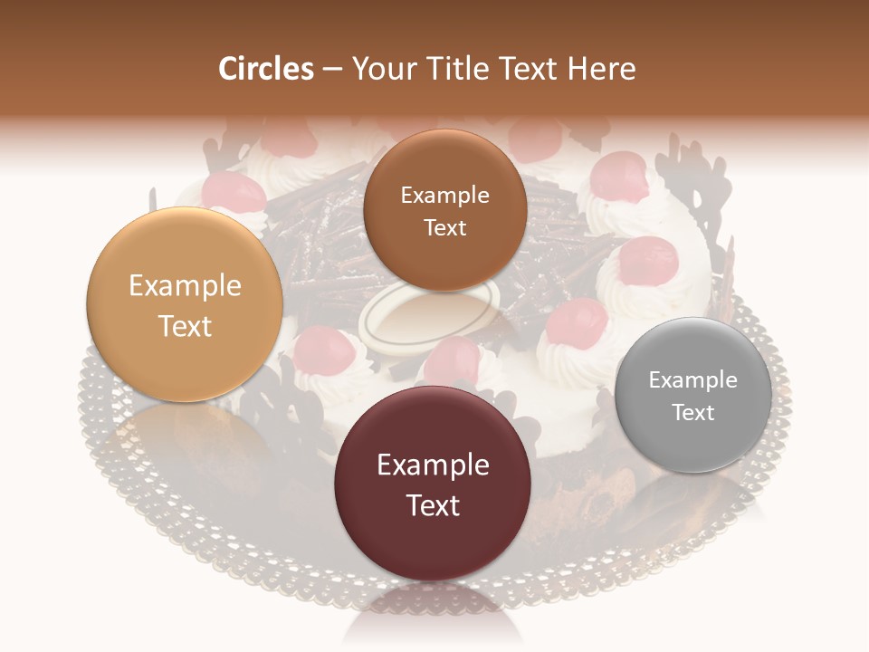 Close Up Cream Dishware PowerPoint Template
