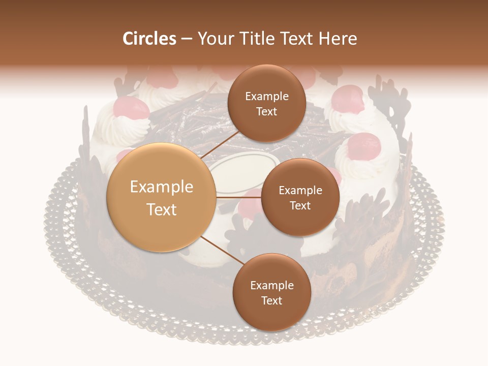 Close Up Cream Dishware PowerPoint Template