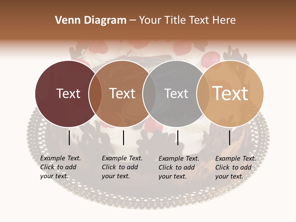 Close Up Cream Dishware PowerPoint Template