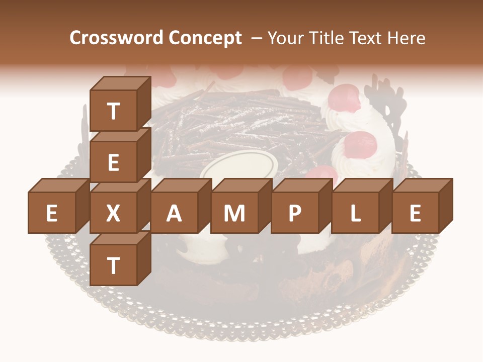 Close Up Cream Dishware PowerPoint Template