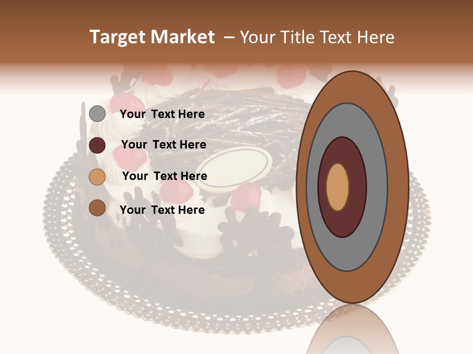 Close Up Cream Dishware PowerPoint Template