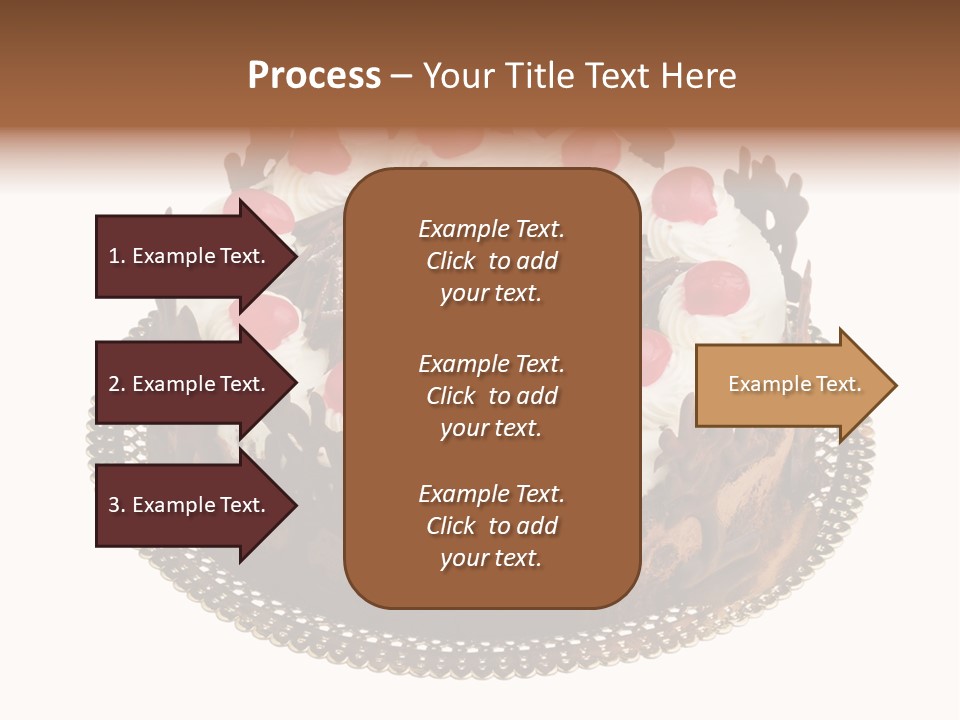 Close Up Cream Dishware PowerPoint Template