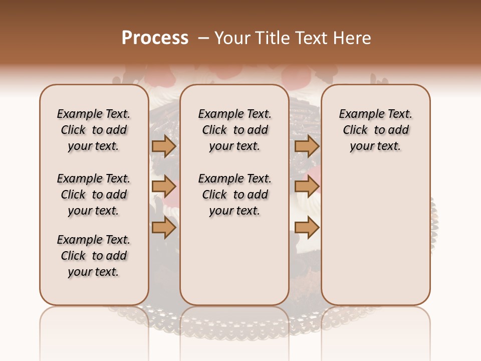 Close Up Cream Dishware PowerPoint Template