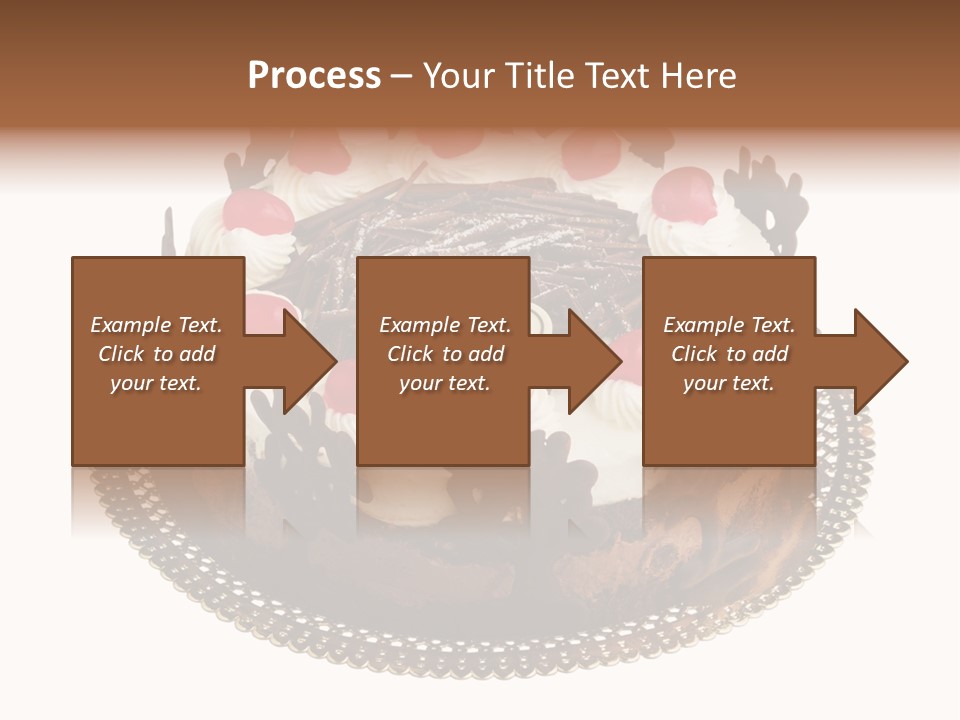 Close Up Cream Dishware PowerPoint Template