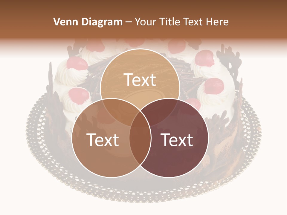 Close Up Cream Dishware PowerPoint Template