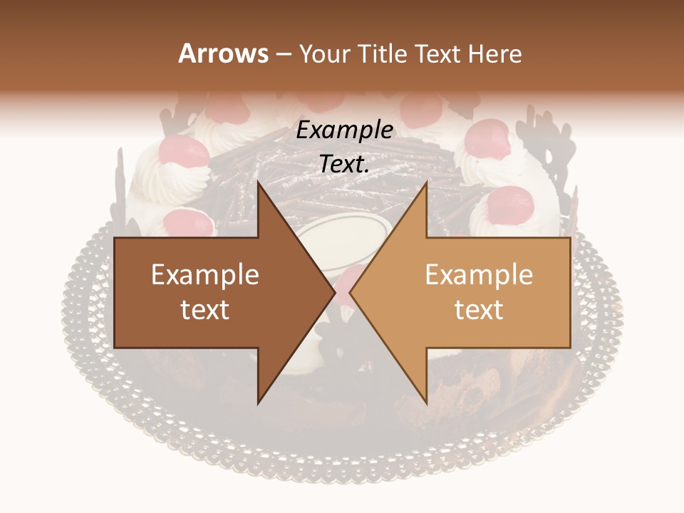 Close Up Cream Dishware PowerPoint Template