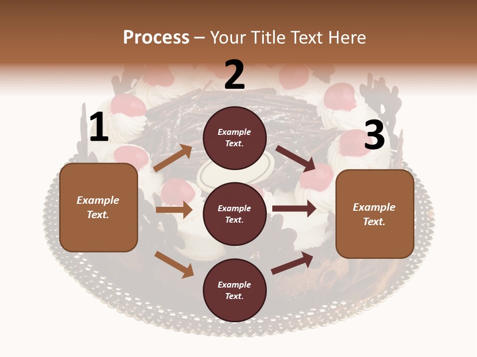 Close Up Cream Dishware PowerPoint Template