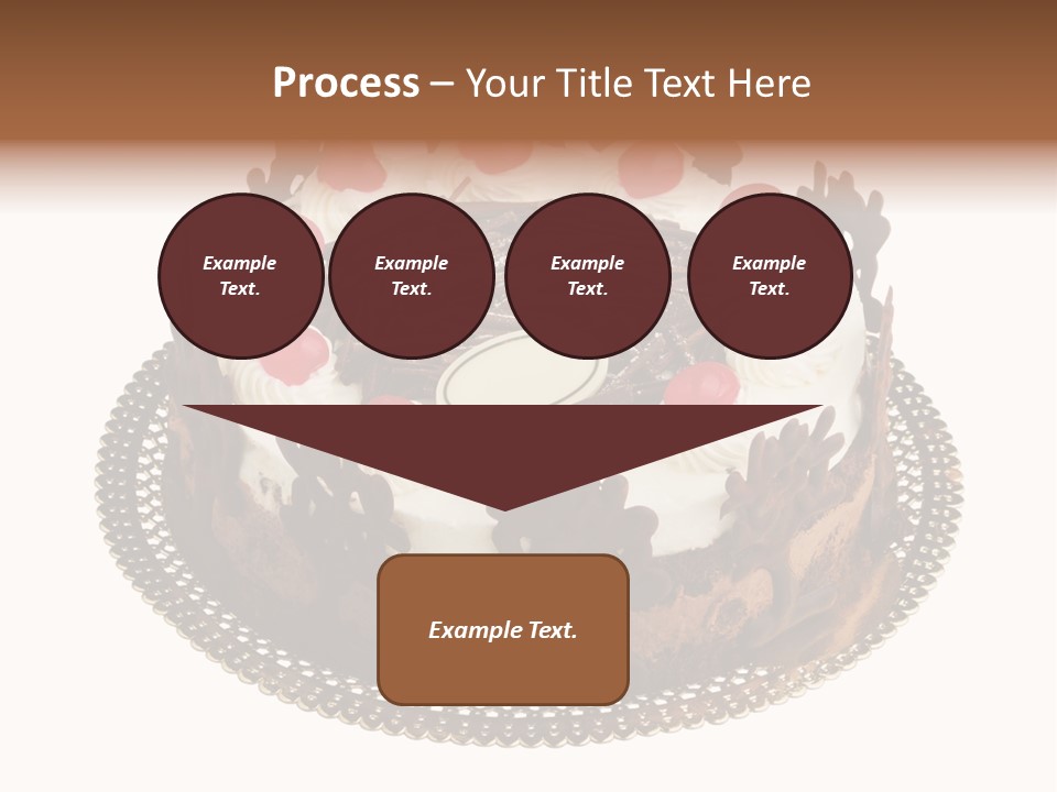 Close Up Cream Dishware PowerPoint Template