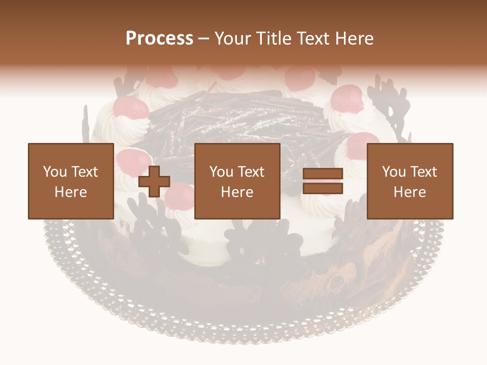 Close Up Cream Dishware PowerPoint Template