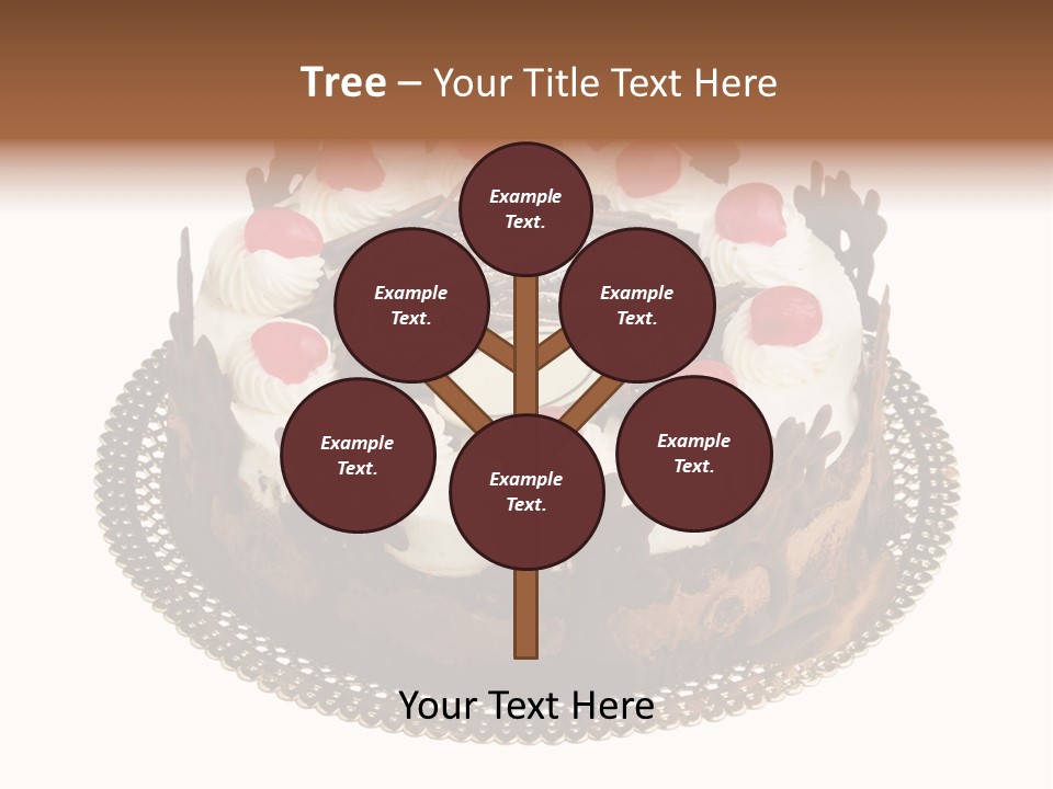 Close Up Cream Dishware PowerPoint Template